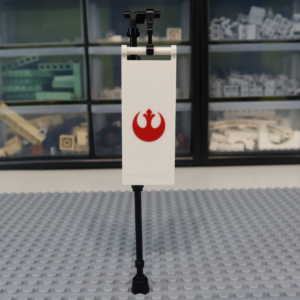 Rebel banner (white)