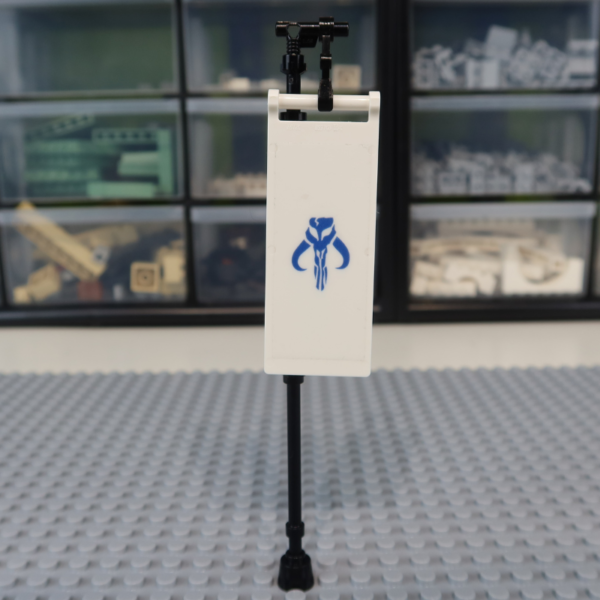 Mandalorian banner (blue / white)
