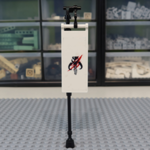 Mandalorian banner (red line/white)